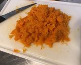 Une image de l'étape 3 de Diable de courge au parmesan,oignon de roscoff et tomates séchées.