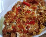 Foto langkah ke 5 dari resep Mie Goreng Ayam Geprek.