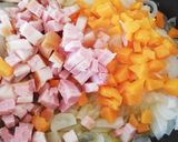Foto del paso 3 de la receta Tarta de cebolla de Alsace, y flamenkueche con algo de añadido