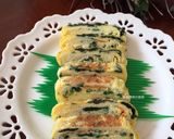 A picture of step 11 of Scallion and Wakame Tamagoyaki.