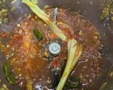Gambar langkah 5 resipi Paru Sambalado Limau Purut.