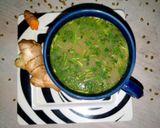 A picture of step 4 of Green moong soup.