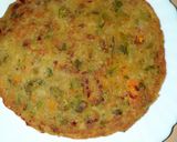 A picture of step 4 of Protein packed Moong and masoor dal Chilla.
