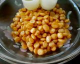 A picture of step 1 of Chana dal bhel street style.