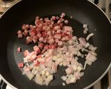 A picture of step 2 of Pancetta, Mushroom & Broccoli Gnocchi.