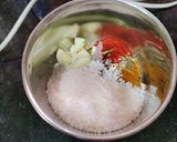 A picture of step 1 of Beetroot Thoran.
