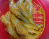 A picture of step 1 of Chatpaty kurkury Bombil fish fry.