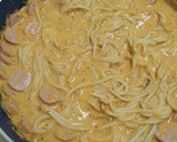 Foto del paso 9 de la receta: Spaghetti con salchicha y salsa de tomate
