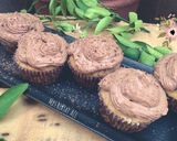 A picture of step 7 of Marble cupcakes with chocolate frosting 🧁.