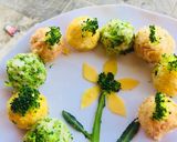Hình bước làm 2 của món Cơm nắm bông cải xanh 🥦🥦