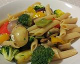 Foto del paso 4 de la receta Plumas integrales con verduras y soja