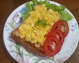 รูปขั้นตอนการทำที่ 3 ของ ขนมปังปิ้งไข่ข้น