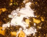 A picture of step 11 of Alu meethi with paratha.