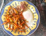 Foto del paso 3 de la receta Espaguetis de zanahoria con espárragos y champiñones