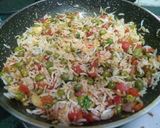A picture of step 5 of Carrot peas biryani.