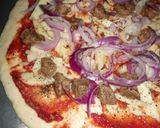 A picture of step 4 of Pizza #Festivedishcontest #Mombasa.