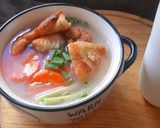 Hình bước làm 2 của món Mì Chũ cá chiên giòn