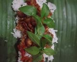 Foto langkah ke 5 dari resep Nasi Bakar Cumi Teri Tempe.