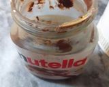 A picture of step 2 of Nutella shake 😋👌.