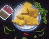 A picture of step 8 of Paneer Stuffed Besan Chilla.