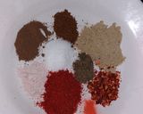 A picture of step 2 of Chole Aloo ki Chaat.