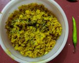 A picture of step 3 of Keema gobhi.