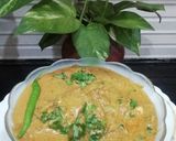 A picture of step 9 of Palak Kadhi.