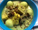 Foto langkah ke 4 dari resep Terik tahu, tempe, telur puyuh, ayam (MPASI 1+).