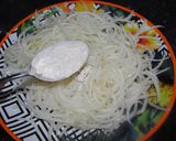 A picture of step 2 of Crispy-colourful fried onions (Persian piaz dagh).