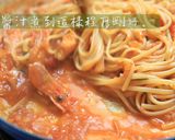 鮮蝦番茄義大利麵。的食譜步驟8照片