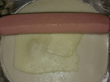 Arrollado de salchicha