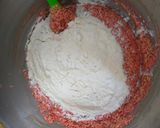 Foto langkah ke 2 dari resep Red Velvet Soft Cookies Sourdough Discard.