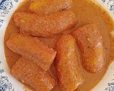A picture of step 11 of Peanut sauce and matoke.