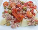 Foto del paso 2 de la receta: Ensalada de patatas con pimientos asados