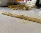 A picture of step 5 of Potato Gnocchi with Basil and Parsley.