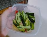 Hình bước làm 3 của món Dưa leo trộn cay