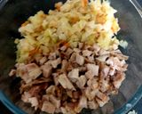 A picture of step 3 of My leftover Cabbage, Pork With Sweet Chilli & Apple patties 😘.