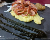 Foto del paso 4 de la receta: Pulpo a la plancha con puré de patata y mostaza de trufa