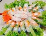 Hình bước làm 3 của món Gỏi cuốn con công
