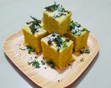 A picture of step 9 of Mung Dal-Besan Dhokla.