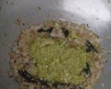 A picture of step 4 of Jeera rice with dal fry.