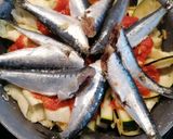 Foto del paso 2 de la receta 149. Sardinas con tomate y verduras