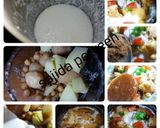 A picture of step 2 of Dahi pulki chana chaat.