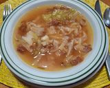 Foto del paso 5 de la receta: Sopa de col (repollo) con tocino