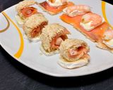 Foto del paso 6 de la receta Canapés de salmón ahumado con queso de cabra