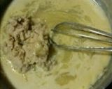 A picture of step 3 of Bread and Egg Halwa....