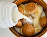 Hình bước làm 2 của món 💚 Bánh Quy Hạnh Nhân Ý Amaretti Kèm Chuối & Sữa Dê (Vegetarian)