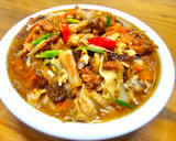 蒜苗木須白菜烏魚粉絲煲（創意料理）的食譜步驟4照片