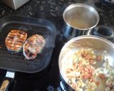 Foto del paso 1 de la receta: Rodajas de bonito con nata y jamón