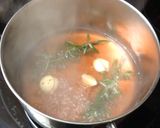 A picture of step 2 of Rosé Salmon and Shrimp.